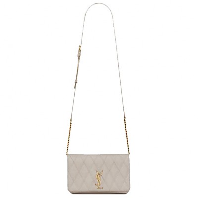 [스페셜오더]SAINT LAURENT-568906 생 로랑 블랑 빈티지 다이아몬드 퀼팅 앤지 이미테이션 체인 숄더백