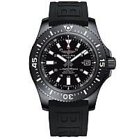 [스페셜오더]BREITLING-브라이틀링 슈퍼오션 II 건 블루 스틸 러버스트랩 워치44mm