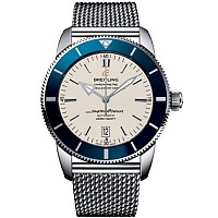 [스페셜오더]BREITLING-브라이틀링 슈퍼오션 II 건 블루 스틸 러버스트랩 워치44mm