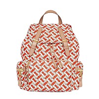 [스페셜오더]BURBERRY-40682871 버버리 라지 런던 프린트 캔버스 가죽 럭색