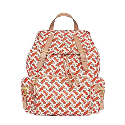 [스페셜오더]BURBERRY-40765121 버버리 미디엄 퍼레이드 레드 블록 나일론 가죽 럭색