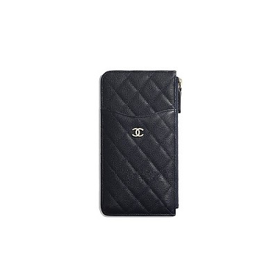 CHANEL-AP0225 샤넬 블랙 캐비어 iPhone 클래식 파우치