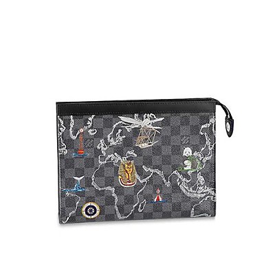 [스페셜오더]LOUIS VUITTON-M30365 루이비통 블랙 타이가 LV 이니셜 포쉐트 보야주
