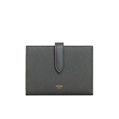 [스페셜오더]CELINE-10B643 셀린느 차콜 그레이 미디엄 스트랩 월릿
