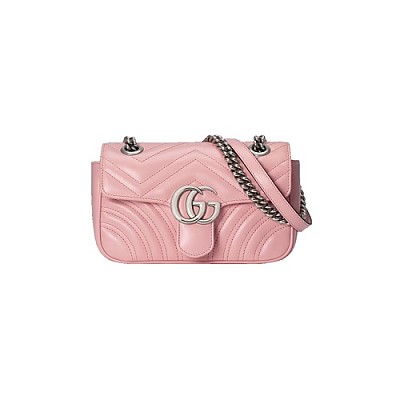 [스페셜오더]GUCCI-446744 2535 구찌 브라운 GG 마몽 마틀라세 미니 숄더 백