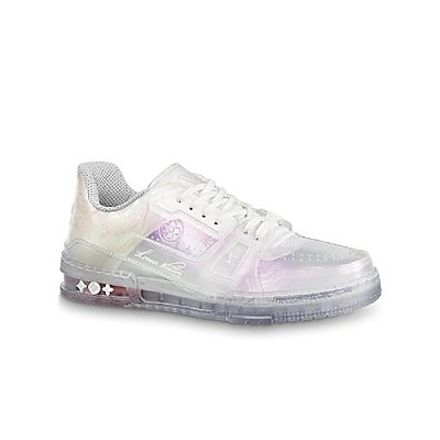 LOUIS VUITTON-1A54HS 루이비통 화이트/그린 LV 트레이너 스니커즈