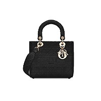 [스페셜오더]CHRISTIAN DIOR-M0565 디올 멀티 컬러 스트라이프 자수 LADY D-LITE 미디엄 백