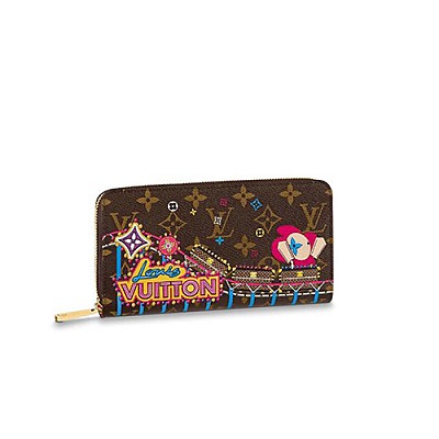 GIVENCHY-B7055 지방시 17SS 밤비 프린팅 어라운드 블랙 지피 월릿