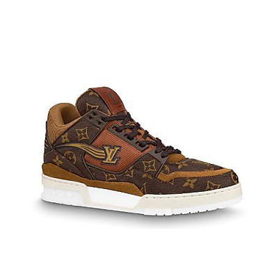 LOUIS VUITTON-1A54HS 루이비통 화이트/그린 LV 트레이너 스니커즈