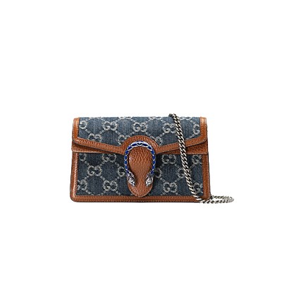 [스페셜오더]GUCCI-‎‎‎‎‎631685 8375 구찌 블루 오피디아 GG 오가닉 데님 미디엄 토트백