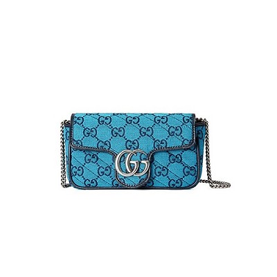 [스페셜오더]GUCCI-476433 7412 구찌 GG 마몽 파스텔 옐로우 마틀라세 수퍼 미니백