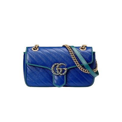[스페셜오더]GUCCI-443497 1000 구찌 블랙 GG 마몽 스몰 시퀸 숄더백