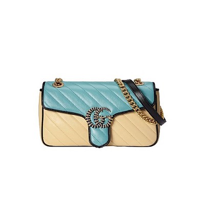 [스페셜오더]GUCCI-443497 1000 구찌 블랙 GG 마몽 스몰 시퀸 숄더백