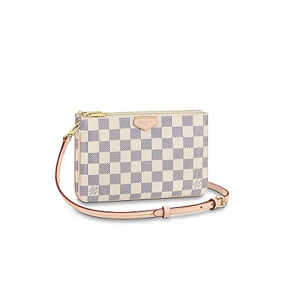 [스페셜오더]LOUIS VUITTON-M69488 루이비통 크림 카멜 LV 크래프티 더블 집 포쉐트