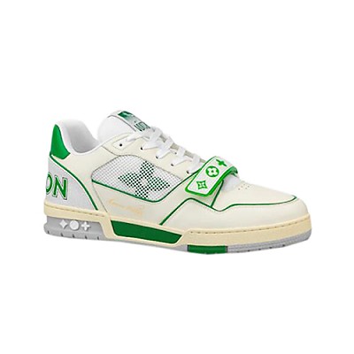 LOUIS VUITTON-1ADHUS 루이비통 블루 LV 트레이너 스니커즈 남여공용