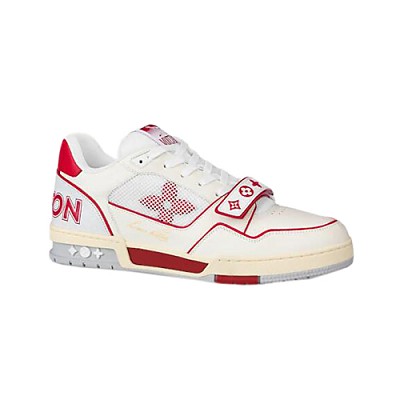 LOUIS VUITTON-1ADHUS 루이비통 블루 LV 트레이너 스니커즈 남여공용