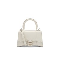 [스페셜오더]BALENCIAGA-592833 발렌시아가 블랙 크로커다일 아워글래스 탑 핸들 백 XS