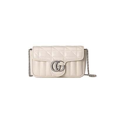 [스페셜오더]GUCCI-476433 7412 구찌 GG 마몽 파스텔 옐로우 마틀라세 수퍼 미니백