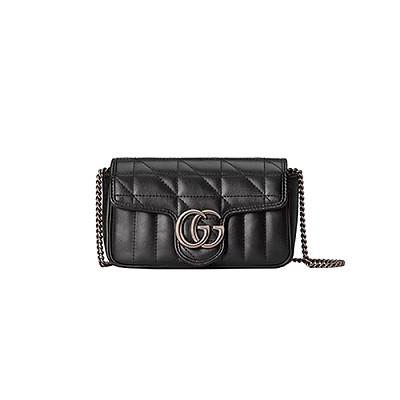 [스페셜오더]GUCCI-476433 7412 구찌 GG 마몽 파스텔 옐로우 마틀라세 수퍼 미니백