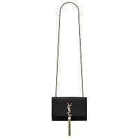 [스페셜오더]SAINT LAURENT-474366 생 로랑 블랙 골드 메탈 스몰 케이트 체인 태슬 백