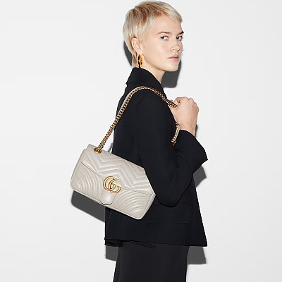 [스페셜오더]GUCCI-443497 1000 구찌 블랙 GG 마몽 스몰 시퀸 숄더백