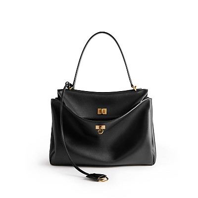BALENCIAGA-789772 발렌시아가 그레이 은장 로데오 미디엄 핸드백