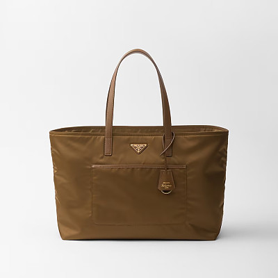 PRADA-1BG527 프라다 발틱 블루 라지 리나일론 사피아노 가죽 토트백