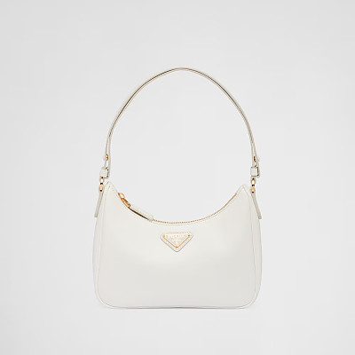 PRADA-1BC204 프라다 화이트 리에디션 가죽 미니백