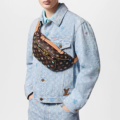 LOUIS VUITTON-M13961 루이비통 블랙 LV 블라종 데님 러시 범백