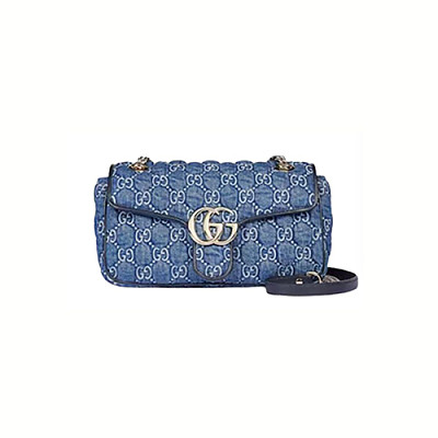 [스페셜오더]GUCCI-443497 1000 구찌 블랙 GG 마몽 스몰 시퀸 숄더백
