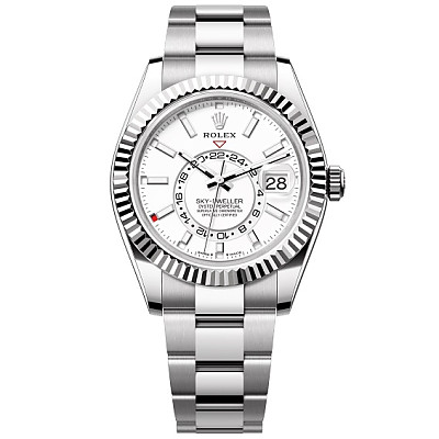 [ZF]ROLEX-롤렉스 스카이-드웰러 화이트 904L SS 1:1 Best Edition 42mm