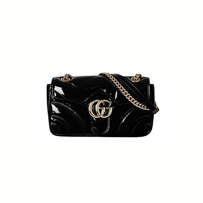 [스페셜오더]GUCCI-443497 1000 구찌 블랙 GG 마몽 스몰 시퀸 숄더백