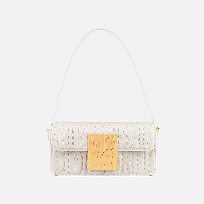 DIOR-디올 블랙 페이턴트 카프스킨 Miss Dior 플랩백 22cm - M2610UWIS_M900