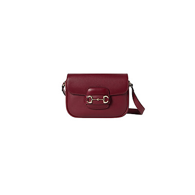 GUCCI-815205 2718 구찌 브라운 가죽 구찌 홀스빗 1955 미니 숄더백