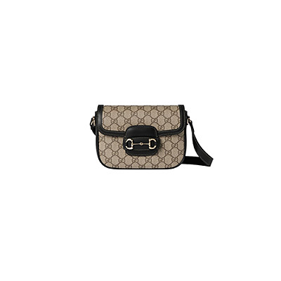 GUCCI-815205 2718 구찌 브라운 가죽 구찌 홀스빗 1955 미니 숄더백