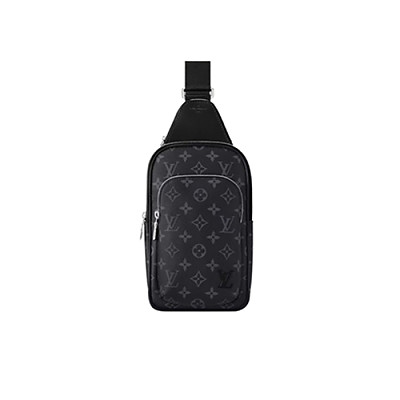 LV-M30863 루이비통 블랙 타이가 에비뉴 슬링 백 20cm