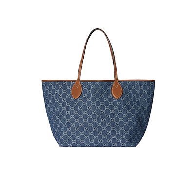 GUCCI-820481 4243 구찌 블루 GG 데님 구찌 토티시마 미디엄 토트백