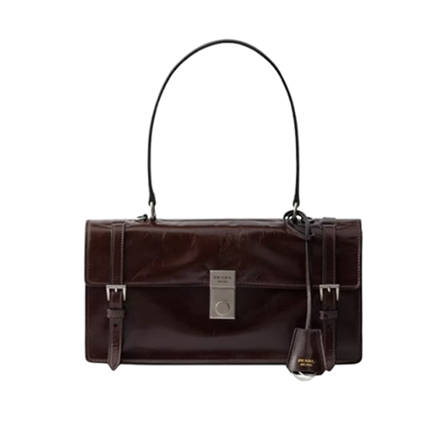 PRADA-1BN026 프라다 브라운 미디엄 가죽 핸드백