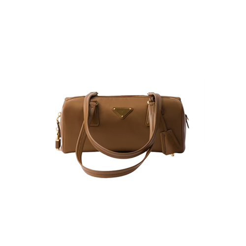 PRADA-1BB127 프라다 브랜디 미디엄 리나일론 탑 핸들 백