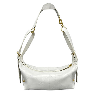 DIOR-M2417 디올 화이트 D-Journey 미디엄 백
