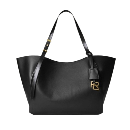 RALPH LAUREN-620018 랄프 로렌 블랙 카프스킨 RL 888 토트 백
