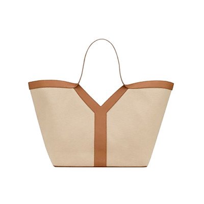 SAINT LAURENT-817602 생 로랑 내추럴 캔버스 y 토트 백