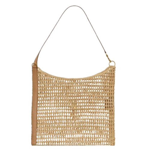 SAINT LAURENT-781289 생 로랑 내추럴 라피아 마크라메 oxalis 숄더백