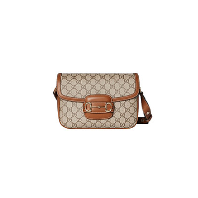 GUCCI-815178 2718 구찌 브라운 가죽 구찌 홀스빗 1955 스몰 숄더백