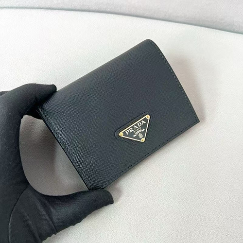 PRADA-2MO513 프라다 블랙 사피아노 가죽 지갑