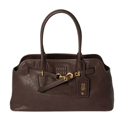 MIUMIU-5BG310 미우미우 브라운 아방뛰르 나파 가죽 백