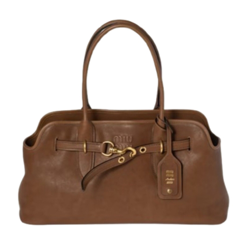 MIUMIU-5BG310 미우미우 오크 아방뛰르 나파 가죽 백