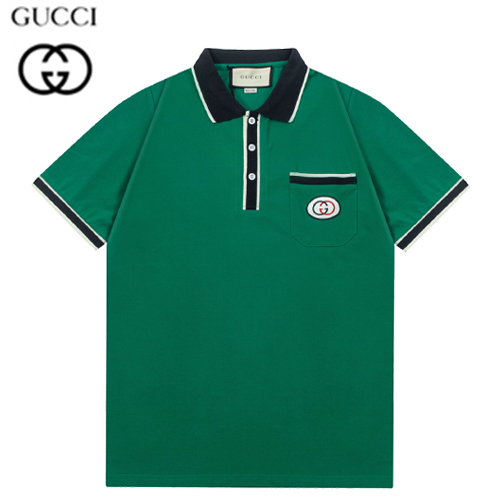 GUCCI-040115 구찌 그린 GG 로고 폴로 티셔츠 남성용