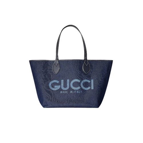 GUCCI-820496 8441 구찌 다크 블루 데님 구찌 토티시마 스몰 리버서블 토트백