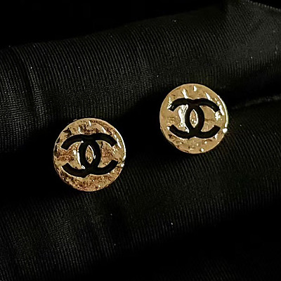 CHANEL-7460 샤넬 골드 CC 로고 귀걸이